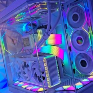 HP RGB Gaming Desktop Computer, Intel Quad Core I5-6500 up to 3.6GHz, GeForce GT 1030 2G, 16GB DDR4, 512G SSD, RGB Keyboard & Mouse, 600M WiFi & Bluetooth 5.0, Windows 11 (Renewed)