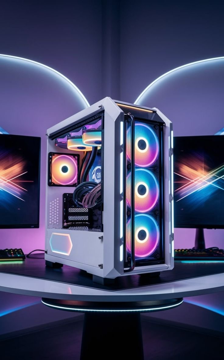 HP RGB Gaming Desktop Computer, Intel Quad Core I5-6500 up to 3.6GHz, GeForce GT 1030 2G, 16GB DDR4, 512G SSD, RGB Keyboard & Mouse, 600M WiFi & Bluetooth 5.0, Windows 11 (Renewed) - Image 4